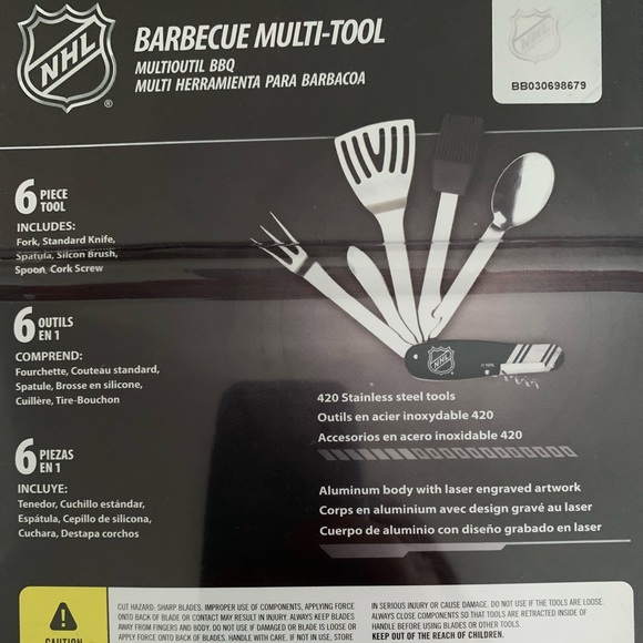 Toronto Maple Leafs 6-in-1 BBQ Multi-Tool - Picture 3 of 7